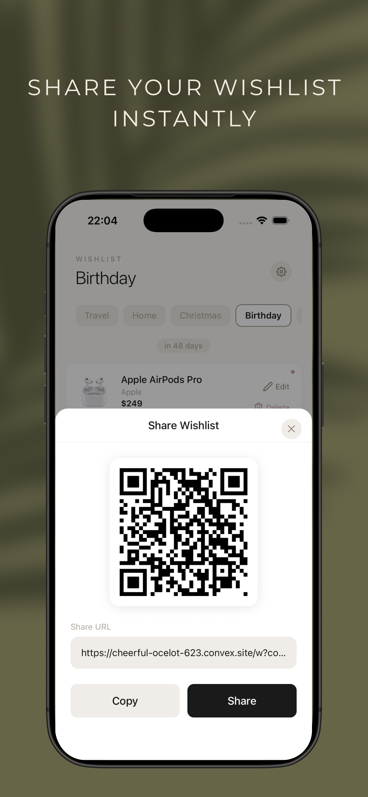 Wisha - Wishlist App