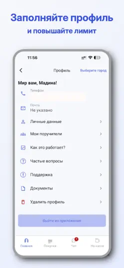 Скриншот ALFURSA: оплата частями онлайн на iPhone 4