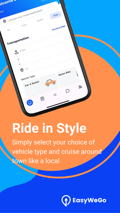 EasyWeGo: eSIM, Ride, Pay! Screenshot