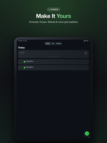 HabitGrid – Habit Tracker iPad screenshot