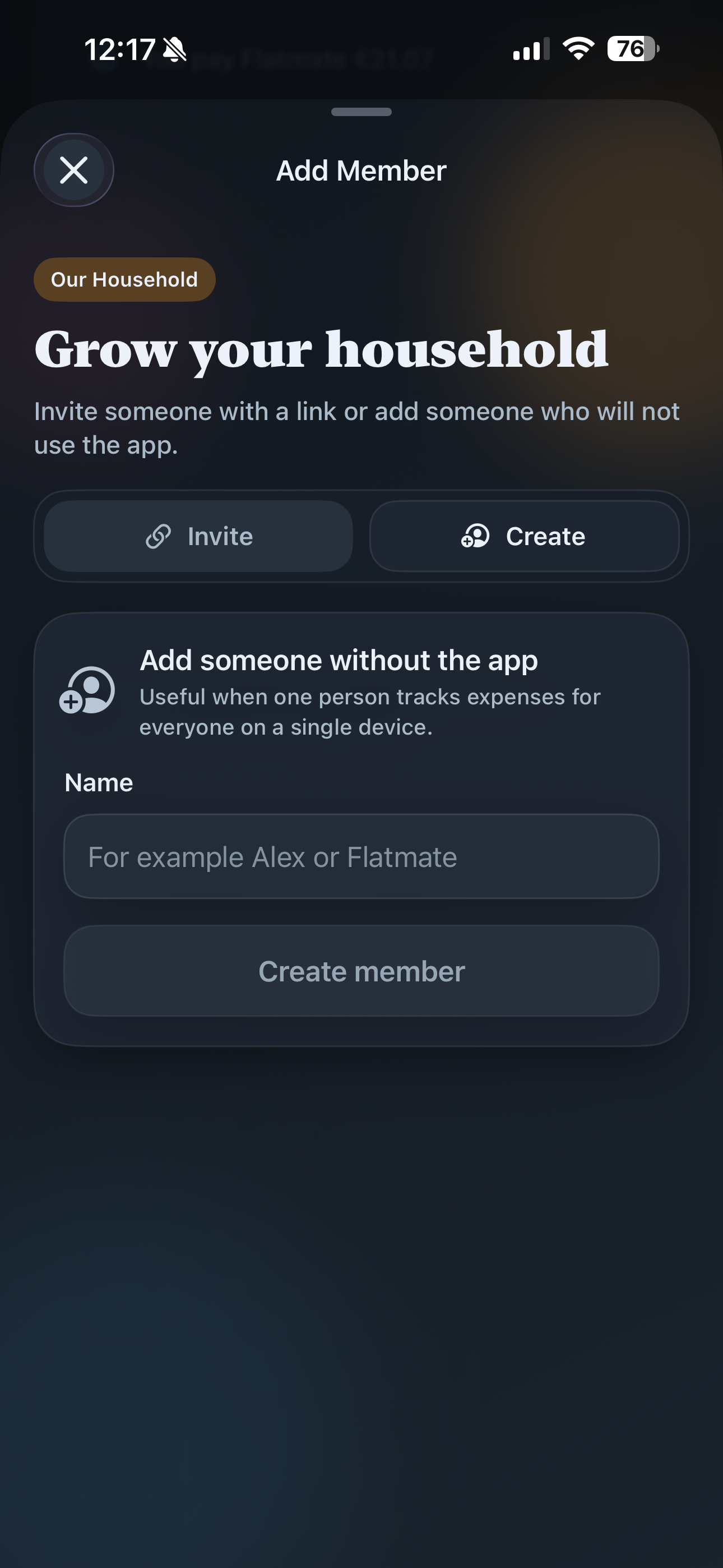 LetsGoDutch! - Shared Finances