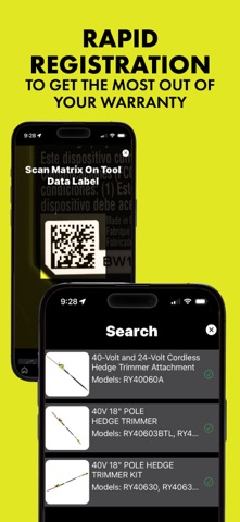 RYOBI iPhone screenshot