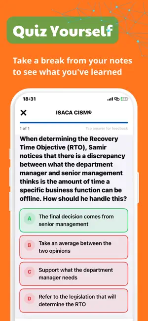 ISACA CISA CISM CRISC Prep screenshot 4