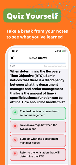 ISACA CISA CISM CRISC Prep Screenshot 4 of 10