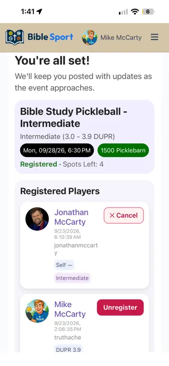 BibleSport screenshot 4