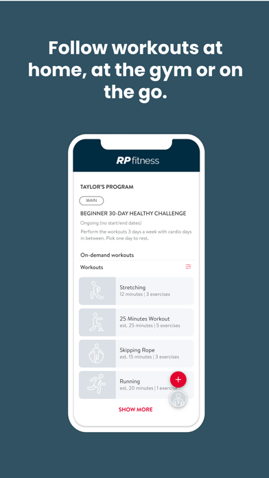 RP Fitness Online Screenshot