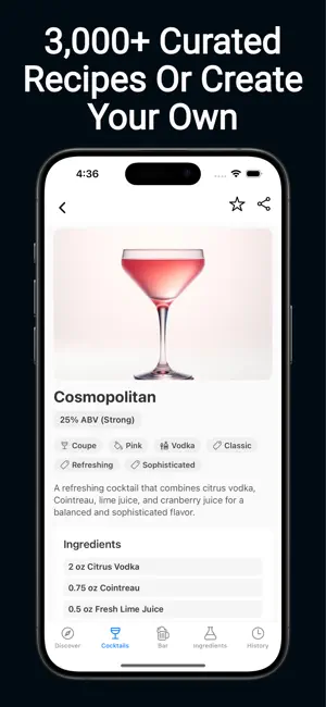 BarBot - Cocktail Recipes screenshot 1