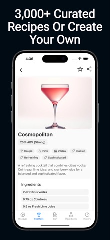 BarBot - Cocktail Recipes Screenshot 1 of 4