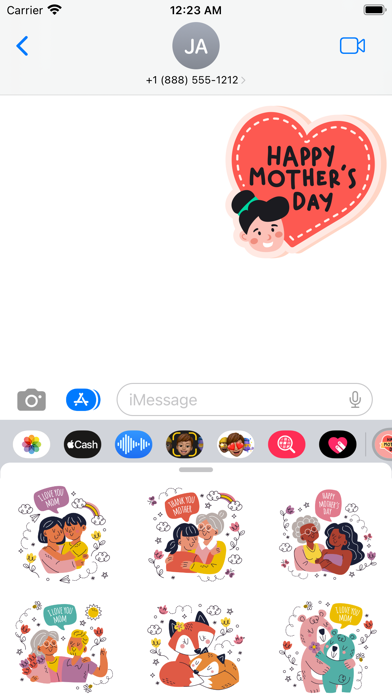 Screenshot #1 pour Mother's Day Stickers 2024