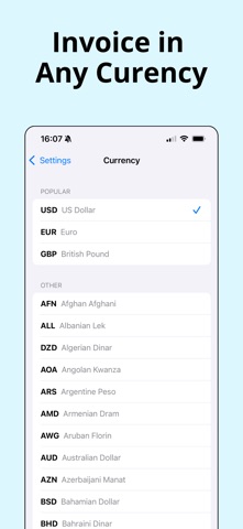 Invoice Maker by WestInvoice iPhone screenshot