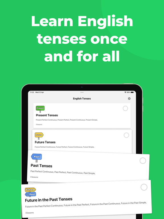 Screenshot #4 pour English Grammar Course -Tenses