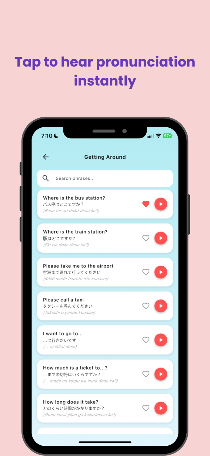 Japanese Phrasebook for Travel