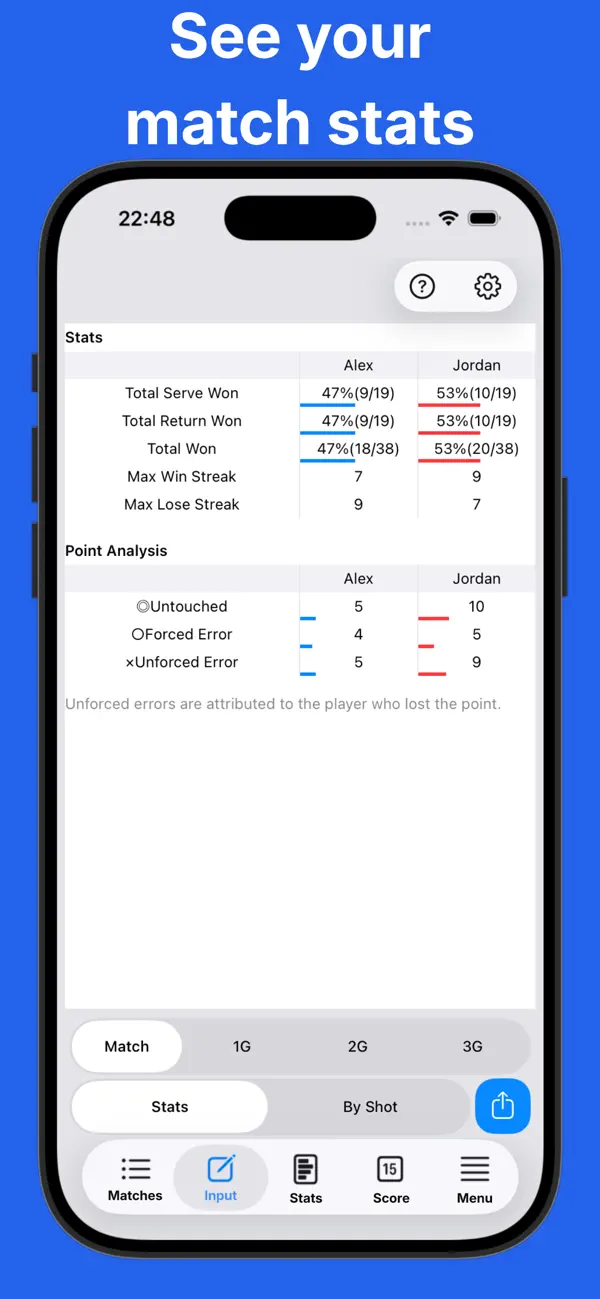 Screenshot #3 pour Table Tennis Score DataTT