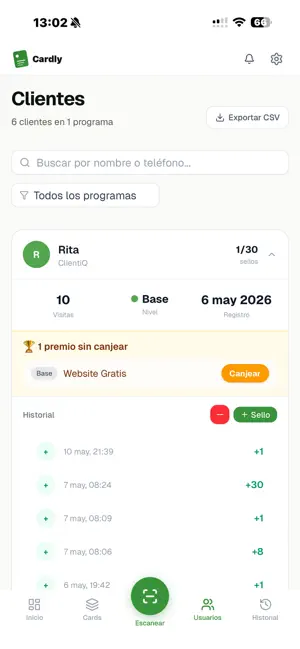 Cardly by ClientiQ screenshot 3