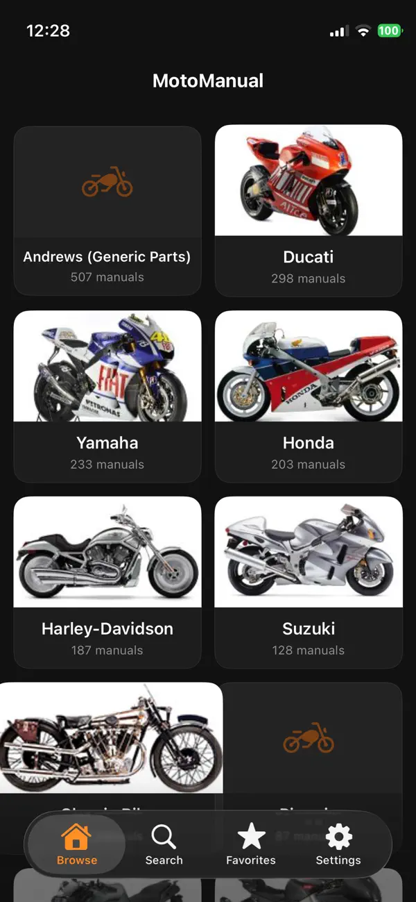 Screenshot #1 pour MotoManual