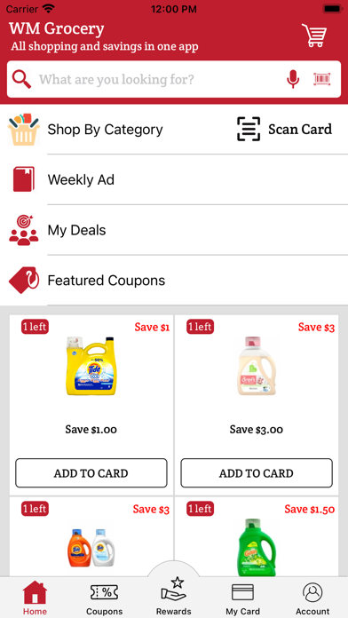 WM Grocery Screenshot