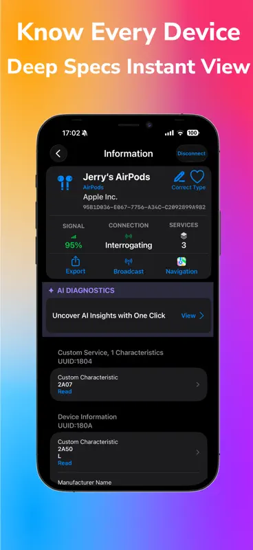 Bluetooth Explorer:AI Terminal screenshot 2 of 9