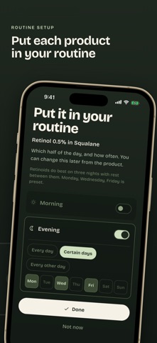 Decant: Skincare Routine iPhone screenshot