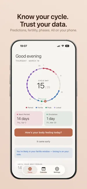 Perla Period & Cycle Tracker screenshot 2