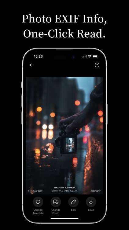 OneLine：EXIF Frame & Watermark