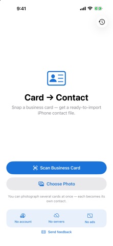 BC2C: Business Card Scanner Screenshot 1 of 3