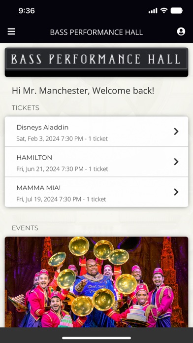 Bass Performance Hall Screenshot