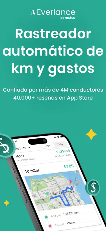 Everlance: Kilómetros y gastos screenshot 1 of 9