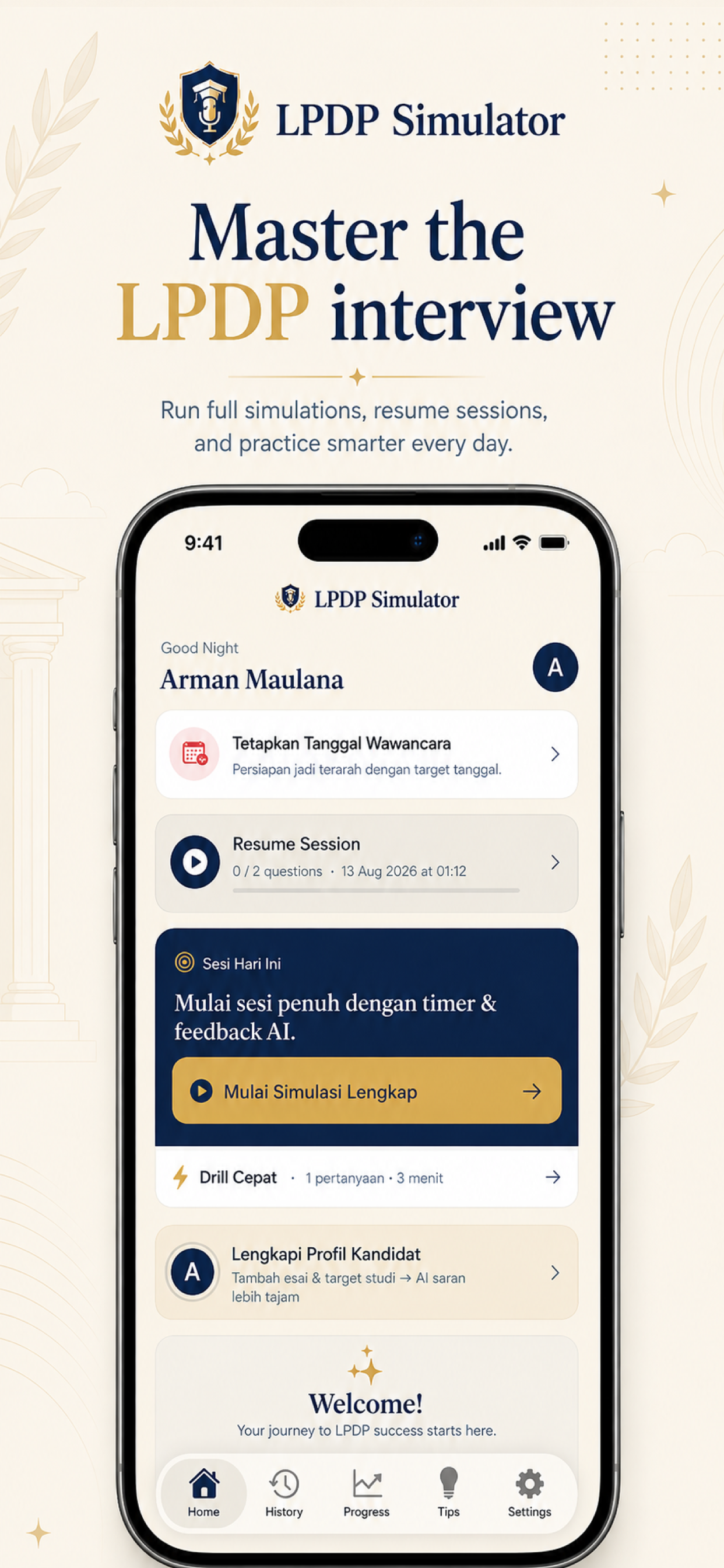 LPDP Interview Training screenshot 2