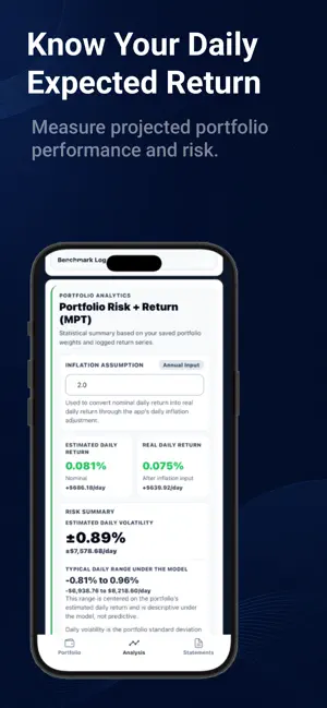 Investment Optimization screenshot 2