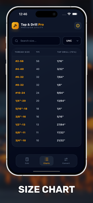 Tap & Drill Pro Screenshot 2 of 6