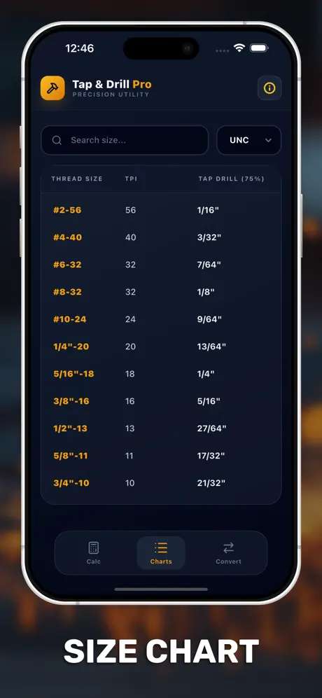 Tap & Drill Pro screenshot 2