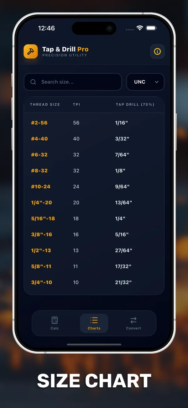 Screenshot #2 pour Tap & Drill Pro