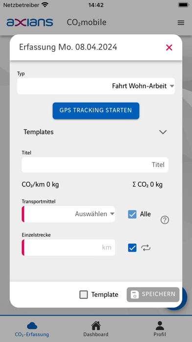 Co2mobile Screenshot