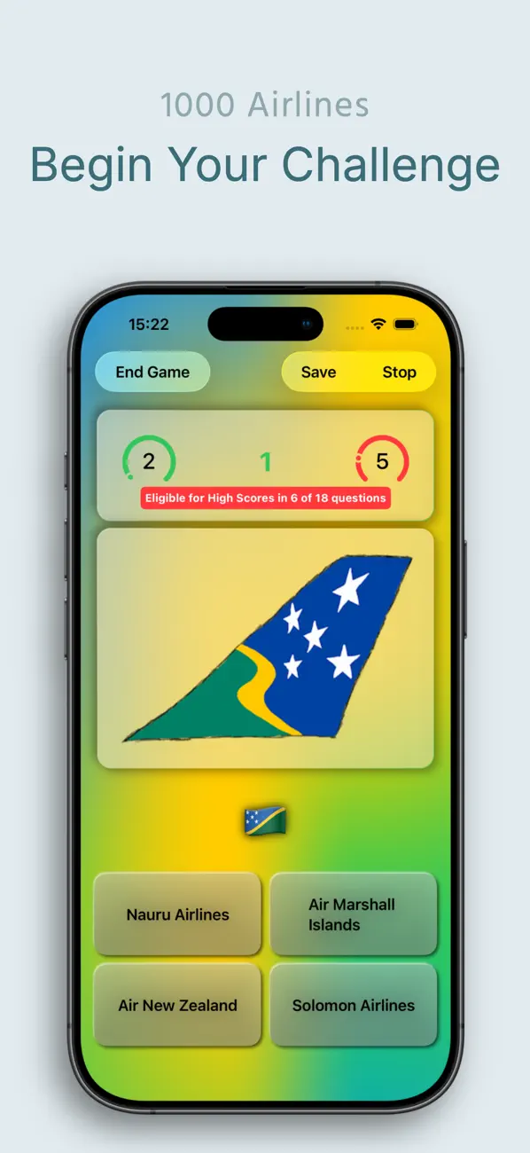 Screenshot #1 pour AirlineTrivia