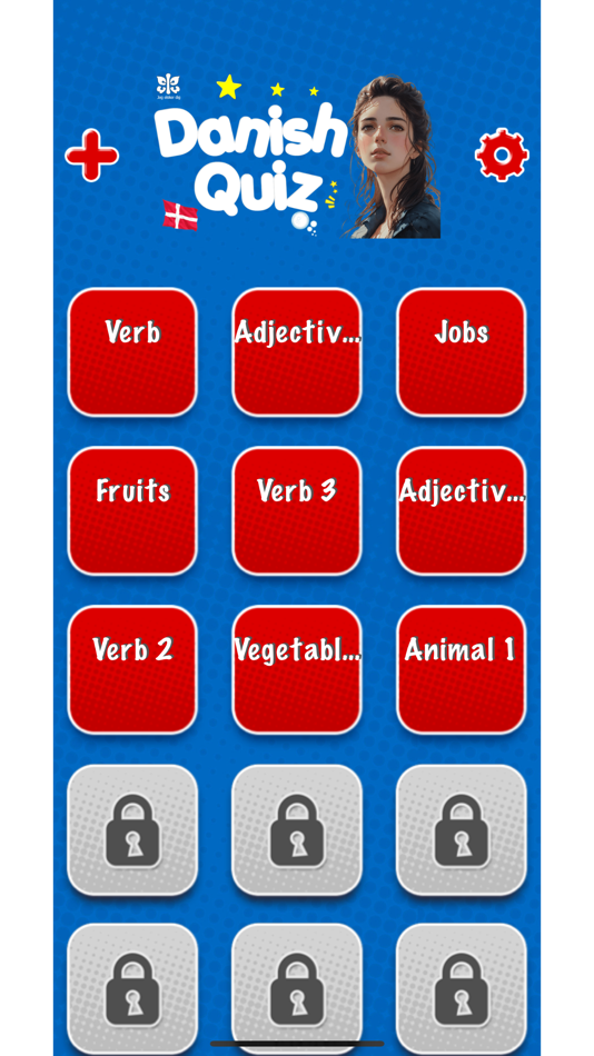 #1. Game to learn Danish Flashcard (iOS) De: Duc Tang Van