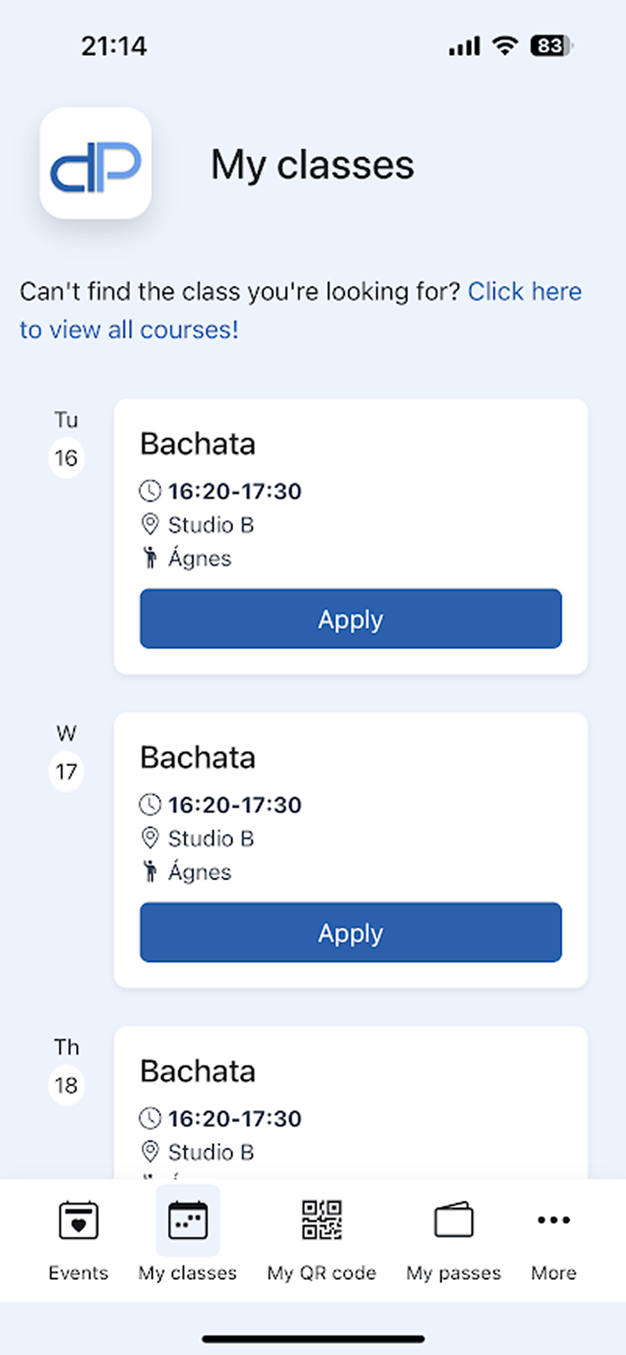 DancePass: Classes & Events
