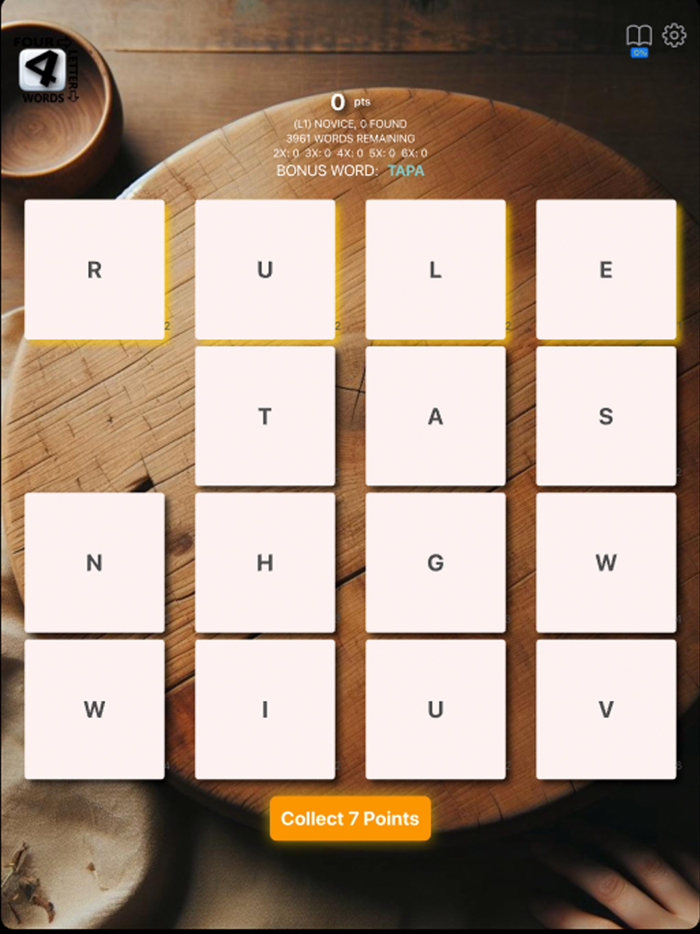 Four Letter Words Game