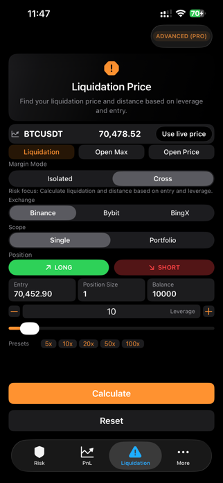 Crypto Risk App Screenshot 7 of 10