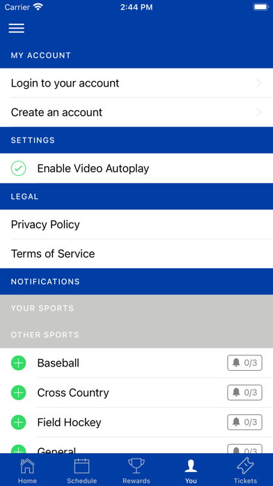 Saint Louis Billiken Athletics Screenshot