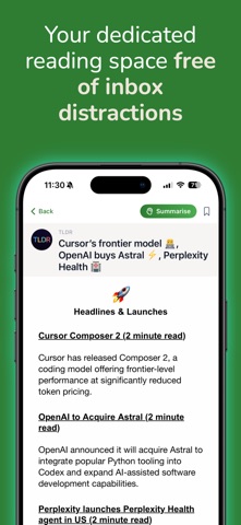 Newsletter Reader by Bilig screenshot