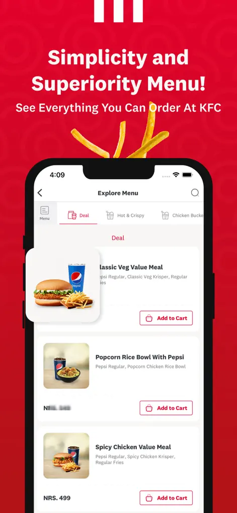 KFC Nepal - Ordering App - Food & Drink App | MWM