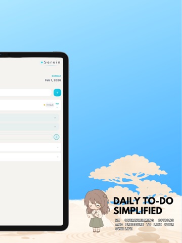 Serein: To-Do List & Planner iPad screenshot
