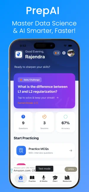 PrepAI - AI/LLM Interview Prep screenshot 1