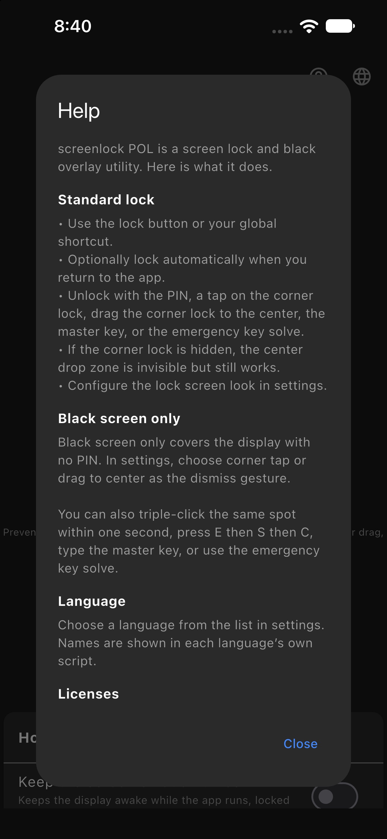 Screenshot 2 of Screen lock POL