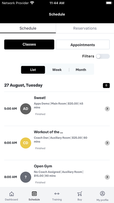 Switch Fitness Screenshot