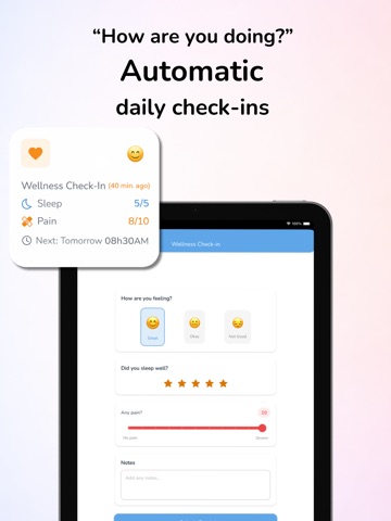 Senior Care: Daily Checkup iPad screenshot