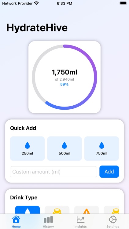 HydrateHive: Water Tracker