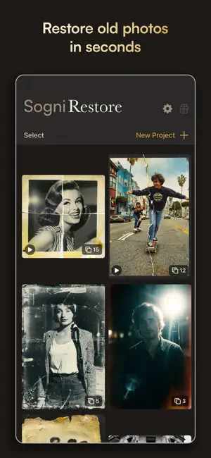 Sogni Restore: Fix Old Photos screenshot 1