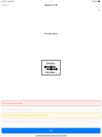 PA DMV Test Prep iPad screenshot