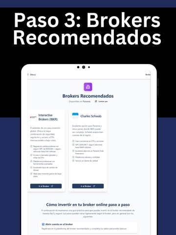 Hermanos de la Inversion iPad screenshot